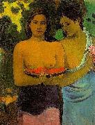 Paul Gauguin Two Tahitian Women oil painting